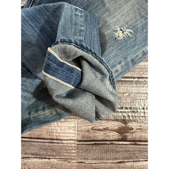 PRPS by Donwan Harrell distressed selvedge jeans size 33 color Indigo - Picture 8 of 8